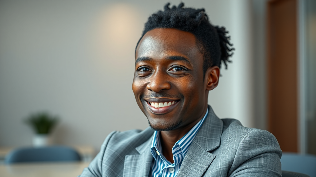 Professional headshot suited for personal branding on LinkedIn, featuring approachable and confident expression