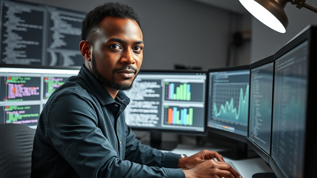 African IT professional improving marketing analytics data quality